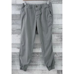 Bear Bottom Pants Joggers Mens L Gray Chino Elastic Waist Stretch (Fit 32x29)